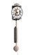 Zidni sat Timeless Iron Chain, Crna