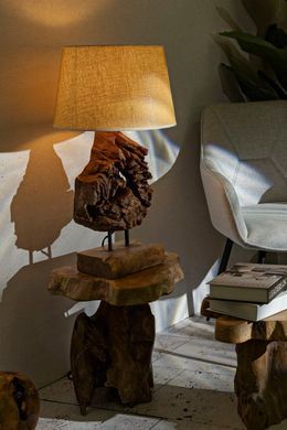 Lampada Teak Da Tavolo Kepala, Rjava