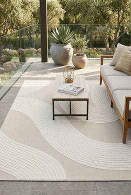 Tepih Via, Bež, 160x230 cm, Outdoor | Indoor