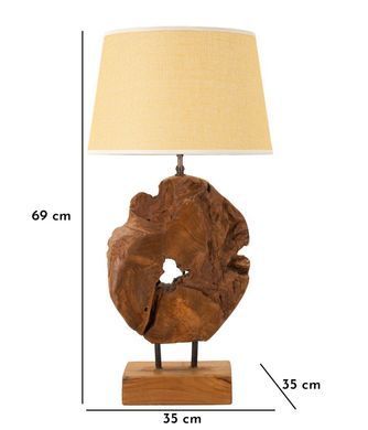 Lampada Teak Da Tavolo Kepala, Rjava