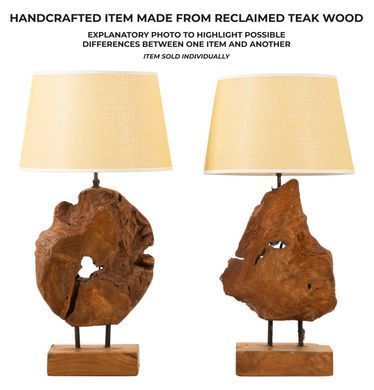 Lampada Teak Da Tavolo Kepala, Rjava