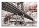 Zidni ukras Vintage bridge, Siva, 70 cm x 100 cm