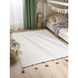 Perljiva otro&scaron;ka preproga Malu Rose Lilac, Bela, 150x220 cm