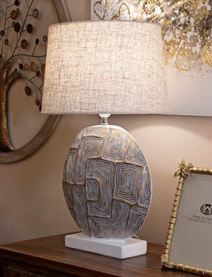 Stolna lampa Eclips, Bež