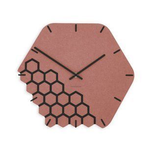Zidni sat Luxhora Fragmenta Red 10 boja kazaljki, Crna
