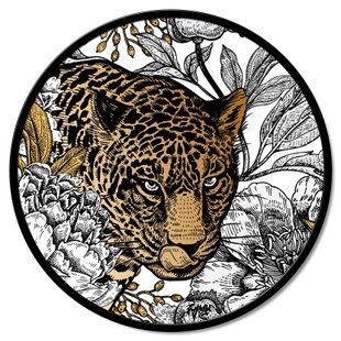 Zidni ukras Leopardo, &Scaron;arena, promjer - 60 cm