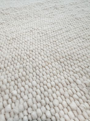 Vuneni Tepih Mellow Ivory, Boja krede, 130x200 cm, Handmade