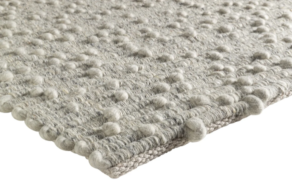 Vuneni Tepih Santorini Silver, Siva, 160x230 cm, Handmade