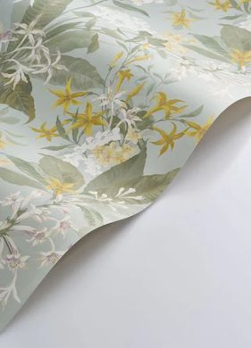 Tapeta Songe De Jasmin 3 boje, Svietlo zelena, Le Beau Jardin