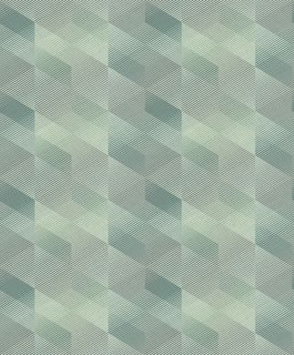 Tapete Affinity 3D Rhombus (5 Farben), Grun, Affinity-Kollektion