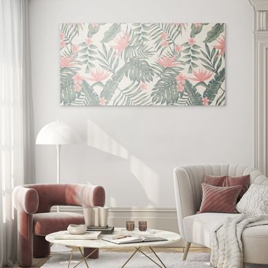 Zidni ukras Fiore Rosa, Ružičasta, 40 cm x 80 cm