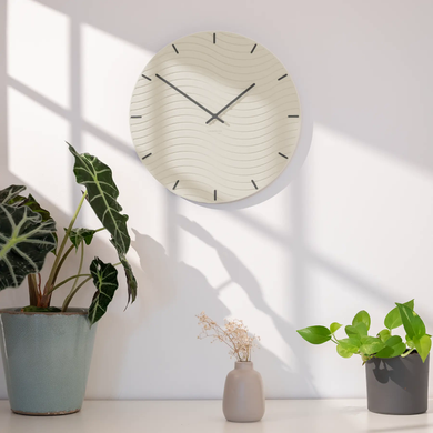 Zidni sat Luxhora Rivella White 11 boja kazaljki, Crna