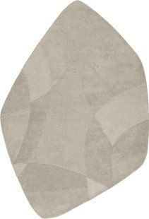 Vuneni Tepih Piana Stone Light Grey, Bar&scaron;unasto siva, 200x290 cm, Handmade