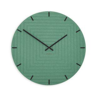 Stenska ura Luxhora Arcantra Mint Green 11 barv kazalcev, Črna