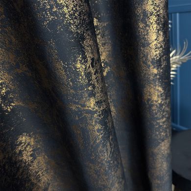 Dekorativna tkanina Velvet Glam Black črna vi&scaron;. 3,00 m, Črna