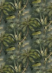 Mural Tapeta Blooming Secret Garden (2 Farben), Dunkelgrun, Blooming-Kollektion