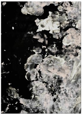 Preproga Late Shower Black Puddle, 120x170 cm