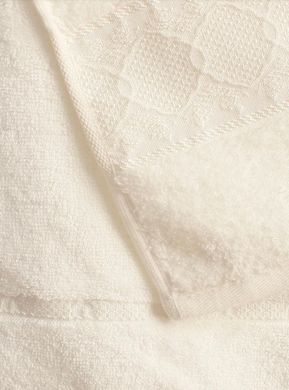 Set kupaonskih ručnika Bamboo Jacquard Marsilya - bijeli, Bijela