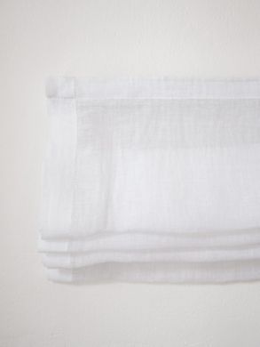 Rimska zavjesa &scaron;ir. 100 cm Linen Muslin 2 boje, Bijela, Desno, 140 cm