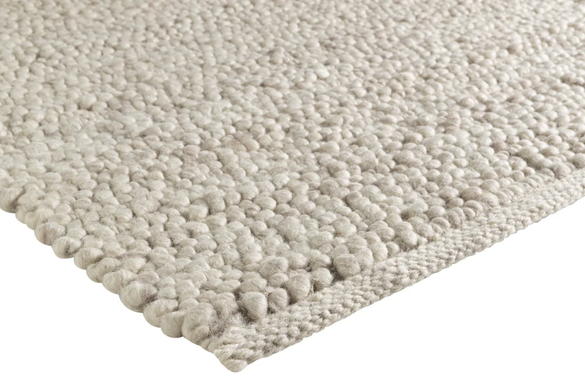 Volnena Preproga Ferrara Ivory Mix, Svetlo siva, 160x230 cm, Handmade