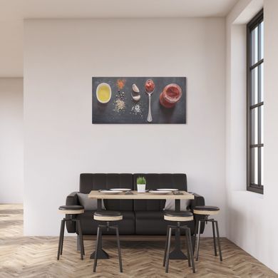 Zidni ukras Aglio Olio Peperoncino, &Scaron;arena, 40 cm x 80 cm