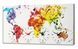 Zidni sat Globe time, &Scaron;arena, 40 cm x 80 cm