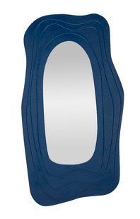 Stensko ogledalo Dafne Blue, Modra, Nepravilni