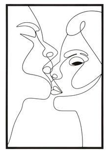 Zidni ukras Kiss, Crna
