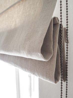 Rimska zavesa &scaron;ir. 120 cm Heavy Linen 10 barv, Bež, Desno, Proti prostoru, 140 cm