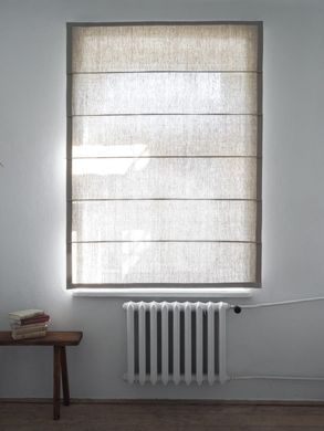 Rimska zavesa &scaron;ir. 120 cm Heavy Linen 10 barv, Bež, Desno, Proti prostoru, 140 cm