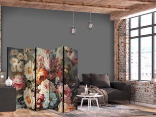Paravan - Scent of Nature - Beautiful Garden Flowers in Pastel Colors, &Scaron;arena, Jednostrani