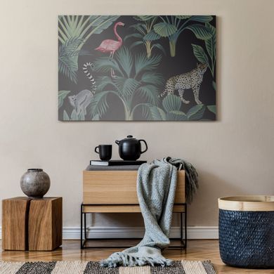 Zidni ukras Sguardo nella natura, Plava, 70 cm x 100 cm