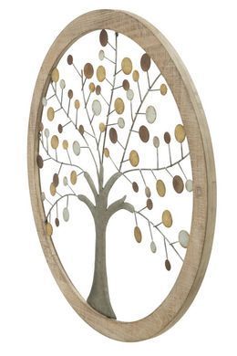 Zidni ukras Albero Della Vita Mirror, Bež