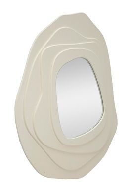 Stensko ogledalo Dalia White, Bela, Nepravilni