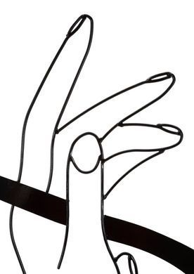 Zidni ukras Hands, Crna