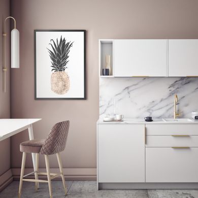 Stenska dekoracija Ananas, Večbarvna, 70 cm x 100 cm