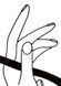 Zidni ukras Hands, Crna