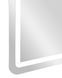 Stensko ogledalo LED Simple Rectangular, Srebrna, Pravokotni
