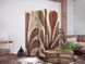 Paravan - Waving Leaves - Irregular Plant Shapes in the Style of Matisse, Bež, Jednostrani